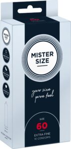 Preservativi su misura Mister Size 60mm - 10pz