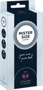 Preservativi su misura Mister Size 64mm - 10pz