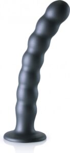 Dildo con ventosa Ouch! Beaded G-Spot Dildo 8'' - Grigio all'ingrosso