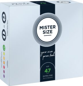 Preservativi su misura Mister Size 47mm - 36pz