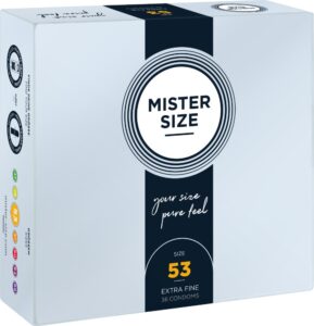 Preservativi su misura Mister Size 53mm - 36pz