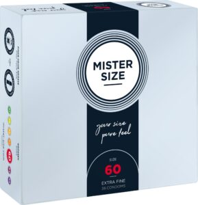 Preservativi su misura Mister Size 60mm - 36pz