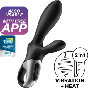 Vibratore anale con app Satisfyer Heat Climax + all'ingrosso