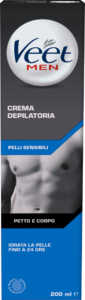 Crema depilatoria Veet for Men pelli sensibili