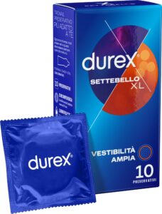 Preservativi extra large Settebello XL 10 pezzi Durex all'ingrosso