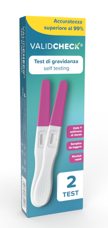 Test di gravidanza Valid Check 2 pezzi all'ingrosso per distributori h24