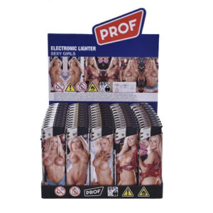 Accendini elettronici Prof Sexy Girls Box 50 accendini ricaricabili all'ingrosso