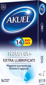 Preservativi Akuel Natural+ classici extralubrificati 14 pezzi