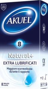 Preservativi Akuel Natural+ classici extralubrificati 8 pezzi