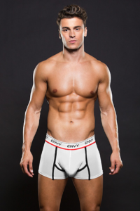 Boxer Mesh Trunk White Envy