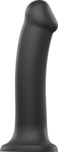 Silicone Bendable Dildo Nero Dual Density - XL dildo Strap-on-me all'ingrosso