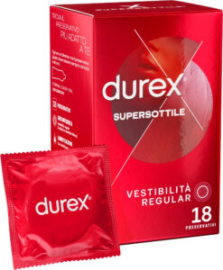 Preservativi sottili supersottile Regular 18 pezzi Durex all'ingrosso