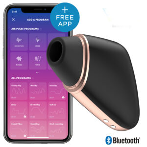 Succhiaclitoride con app Satisfyer Love triangle all'ingrosso