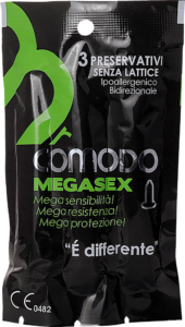 mrComodo Megasex - preservativi anallergici bidirezionali