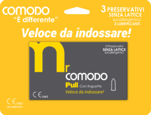 mrComodo Pull - preservativi anallergici con applicatore