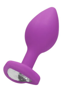 Plug anale Ouch! Regular Diamond Heart Plug viola all'ingrosso