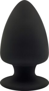 Plug anale doppia densità Premium Silicone Plug nero - L all'ingrosso