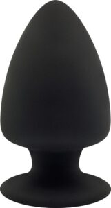Plug anale doppia densità Premium Silicone Plug nero - M all'ingrosso