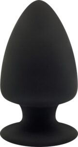 Plug anale doppia densità Premium Silicone Plug nero - S all'ingrosso