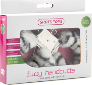 Manette sexy con peluche Furry Handcuff Zebra Shots Toys