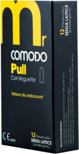 mrComodo Pull - preservativi anallergici con applicatore 12 pezzi